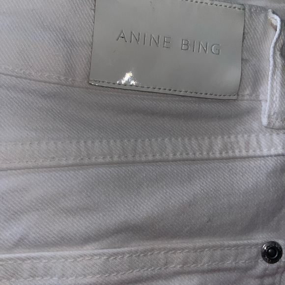 Anine Bing Cindy Straight Exposed Button jeans - Picture 4 of 5